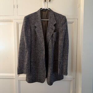 VINTAGE Levi's Exact oversized tweed blazer in black and white